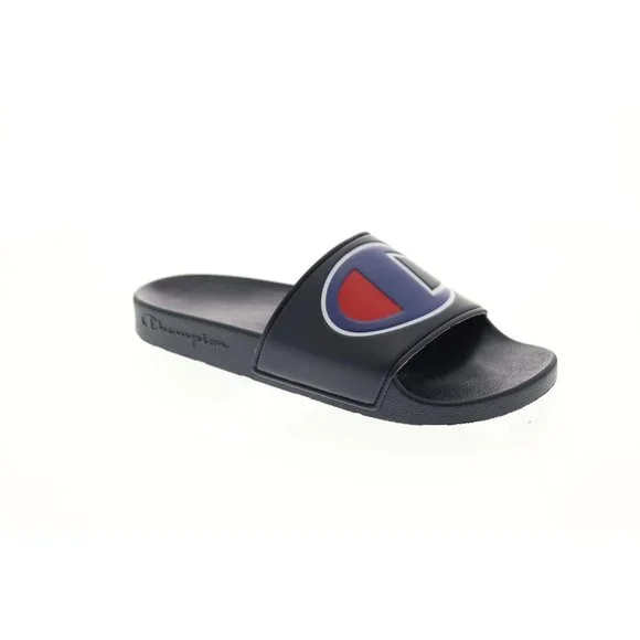 Champion Shoes Champion Mens Ipo Big C Logo Slide Sandal Blue